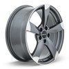 Rtx Alloy Wheel, RS II 17x7.5 5x112 ET45 CB57.1 Satin Gunmetal Machined 082479